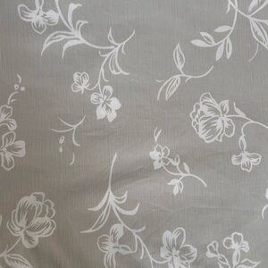 Duvet Cover Double Bed, Flowers, Beige and Cream